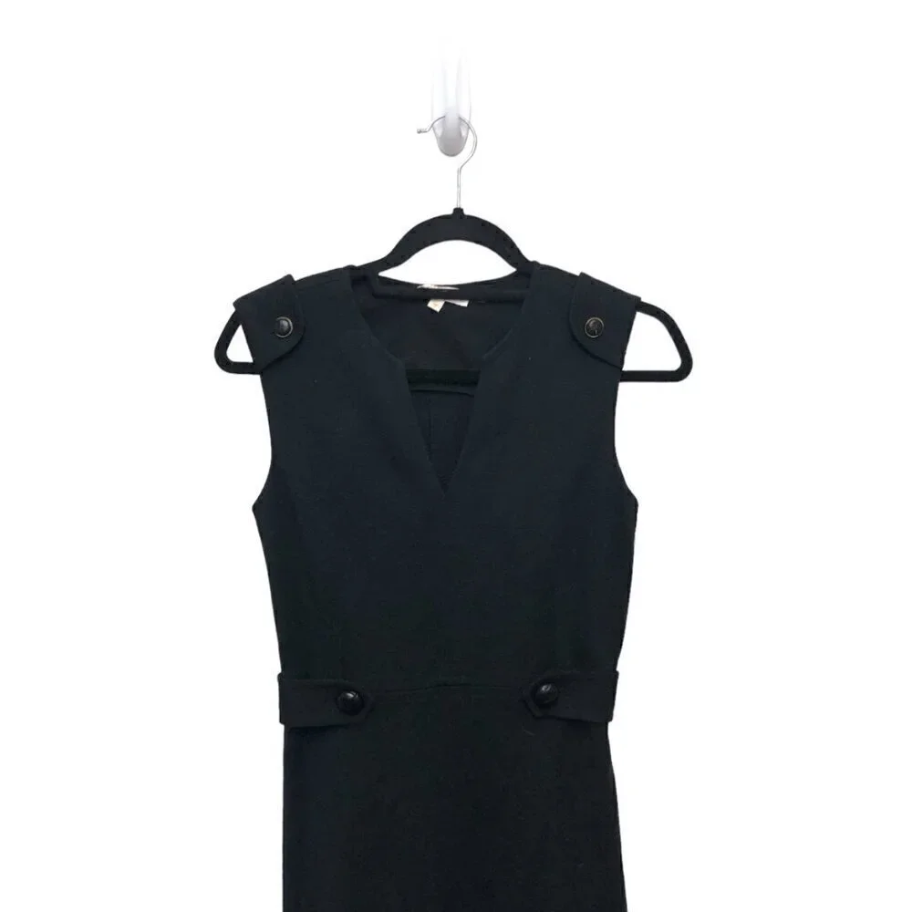 Tory Burch Declan Wool Sleeveless Midid Dress